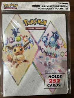 Ultra PRO Pokemon TCG 9-Pocket Portfolio 252 Cards Eevee Sylveon Jolteon - Image 1