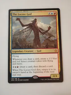 MTG The Locust God Hour of Devastation Regular LP x1 - Image 1