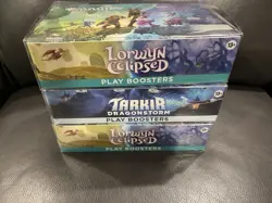 Magic The Gathering MTG Play Booster Box Plastic Protector ( Pack of 3 ) - Image 1