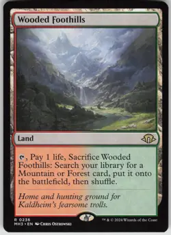 MTG Wooded Foothills Normal NM Modern Horizons 3 Magic 236 - Image 1