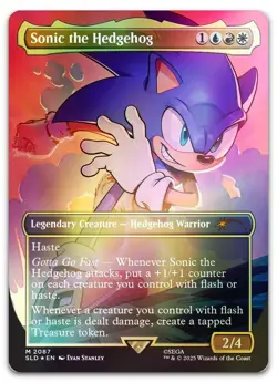 Sonic the Hedgehog (Rainbow Foil) #2087 (NM) Secret Lair Drop SLD Magic MTG - Image 1