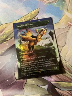 MTG – Final Fantasy – Paradise Chocobo Borderless Foil – Promo 0483 - Image 1