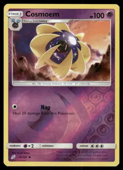 Pokemon Cards Cosmoem 70/181 Reverse Holo Team Up Sun & Moon NM - Image 1
