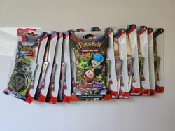 Pokemon Scarlet and Violet Checklane Blister Booster Pack Lot Of 14 - Image 1