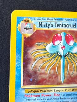 MISTY'S TENTACRUEL 10/132 HP HOLO RARE GYM HEROES POKEMON 2000 - Image 4