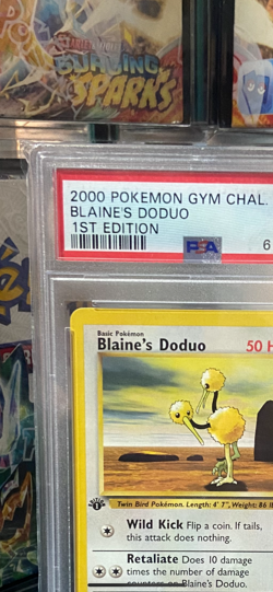 Pokemon Gym challenge 1st edition Blaine’s Doduo PSA 10 - Image 2