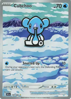 Cubchoo - Full Art - 109/086 Black Bolt - Pokemon TCG - 2025 - Image 1