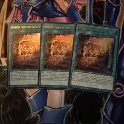 3x WANTED: Seeker of Sinful Spoils Ultra Rare RA03-EN074 Yu-Gi-Oh! - Image 1