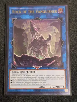 Yugioh Rock of the Vanquisher OP24-EN002 Ultimate Rare NM - Image 1