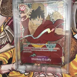 PSA 9 - Monkey D. Luffy ST10-006 1st Anniversary English Promo One Piece 2024 - Image 4