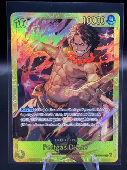 ONE PIECE - PORTGAS D. ACE OP07-119 SECRET RARE ENG PREMIUM BOOSTER 2 PRB02 - Image 1