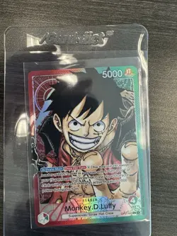 One Piece Monkey D. Luffy Leader OP01-003 Holo 5000 Power Bandai - Image 3