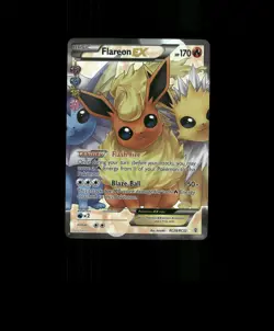 FAN-ART READ DESCRIPTION BELOW HOLO FLAREON Card FLAREON Pokemon Card p2 - Image 1