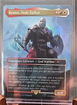 Kratos, Stoic Father Secret Lair: God Of War MTG Foil Near Mint - Image 3