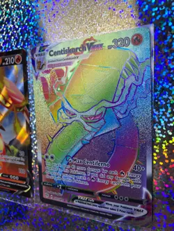 Pokemon TCG Darkness Ablaze Rare Rainbow 191/189 Centiskorch VMAX - Image 3