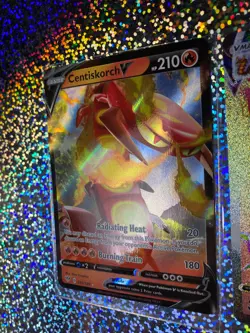 Pokemon TCG Darkness Ablaze Rare Rainbow 191/189 Centiskorch VMAX - Image 5