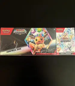 Pokemon Prismatic Evolutions Surprise Box & Booster Bundle Sealed - Image 1
