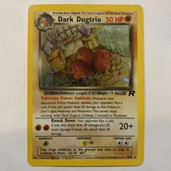Dark Dugtrio-Team Rocket Pokemon Card TCG 6/82-Holo - Image 1