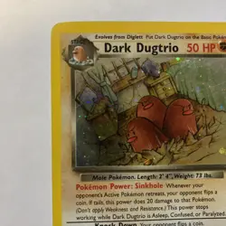 Dark Dugtrio-Team Rocket Pokemon Card TCG 6/82-Holo - Image 4