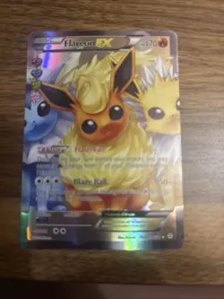 Pokemon Flareon EX Full Art Holo Ultra Rare Generations RC28/RC32 170 HP - Image 2