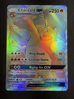 Charizard GX (Secret) 150/147 Sun & Moon Burning Shadows Pokemon Card - Image 1