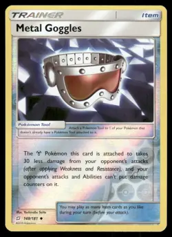 Pokemon Cards Metal Goggles 148/181 Reverse Holo Team Up Sun & Moon NM - Image 1