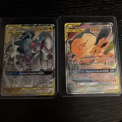 Pokemon Tag Team GX Lot Eevee Snorlax & Arceus Dialga Palkia NM Holo Rare - Image 1