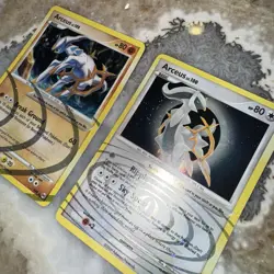 Arceus Lv.100 AR5 & AR8 2009 Platinum Arceus Pokemon Cards LP - Image 3
