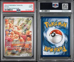 Pokemon TCG Eevee 188/167 Twilight Masquerade PSA 9 - Image 3