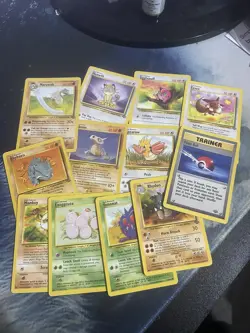 Pokemon TCG Base Set Jungle Bundle Job Lot 12 Cards Total 1999 - Image 1