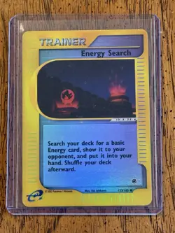 Energy Search 153/165 Reverse Holo Trainer - Expedition Base Set - Pokemon Card - Image 1