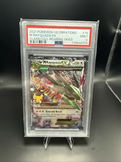 Pokemon M Rayquaza EX 76/108 PSA 9 Celebrations: Classic Collection Holo - Image 1