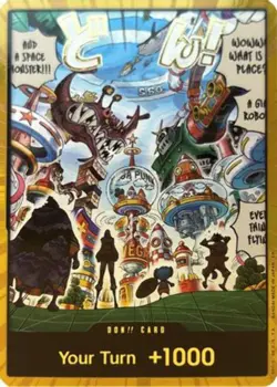 DON!! Card (Egghead) (Gold) DON!! - One Piece The Azure Sea's Seven - Image 1