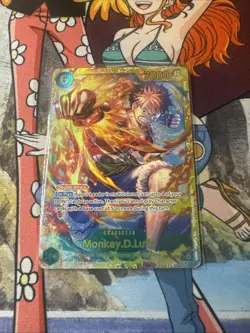 Monkey.D.Luffy Secret Rare - Carrying On His Will #OP13-118 SEC One Piece TCG - Image 1