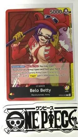 One Piece OP05-002 L Belo Betty - English - Leader - TCG - NM/M - Image 1