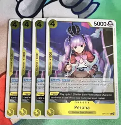 One Piece TCG Perona OP14-111 R Playset (x4 Cards) - Image 1