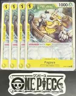 4x One Piece OP05-109 C Pagaya - ENG - Play Set - Regular - TCG - NM/M - Image 1