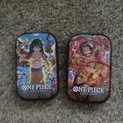 One Piece Mini Tin Pack Set Vol 1 TS-01 Go ld Roger ARTWORK TINS ONLY (2 Tins) - Image 3