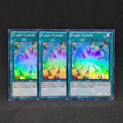 3x Flash Fusion DRLG-EN016 1st Edition Super Rare NM Near Mint Yu-Gi-Oh! Card - Image 1