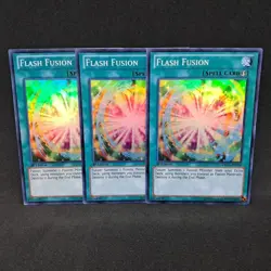 3x Flash Fusion DRLG-EN016 1st Edition Super Rare NM Near Mint Yu-Gi-Oh! Card - Image 3