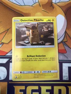 Pokemon TCG Detective Pikachu SM194 Cosmos Holo Black Star Promo Card - Image 1
