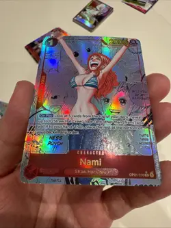 One Piece CCG Nami Manga Alternate Art OP01-016 English Custom Card - Image 5