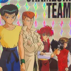 Yu Yu Hakusho Urameshi Team TCG Card Holo Bandai Vintage 1993 Made In Japan - Image 2
