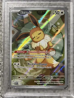 Pokemon Eevee TCG Scarlet & Violet Black Star Promo Card 173 PSA 9 - Image 2