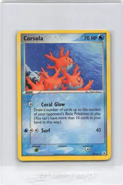 CORSOLA 32/101 - NON-HOLO - RARE - EX HIDDEN LEGENDS - 2004 POKEMON CARD - NM/LP - Image 1