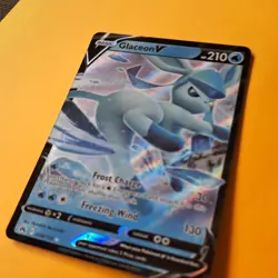 Glaceon V 038/159 Crown Zenith - Half Art Holo Rare pokemon Card SWSH Mint evee - Image 1