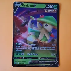 Breloom V 006/264 & Crabominable 076/264 Fusion Strike Pokemon Card Holo Rare. - Image 2