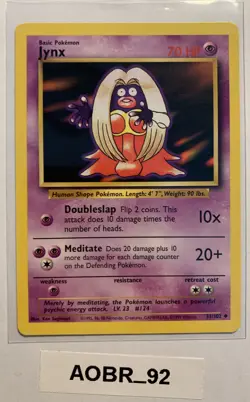 Jynx Pokemon Card Baset Set Unlimited 31/102 - Image 1