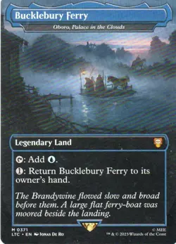 MTG: TLotR Commander: Borderless Bucklebury Ferry: Lightly Played Condition - Image 1