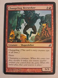 Changeling Berserker Lorwyn (160/301) MTG MAGIC LP/NM BULK DISCOUNT - Image 1